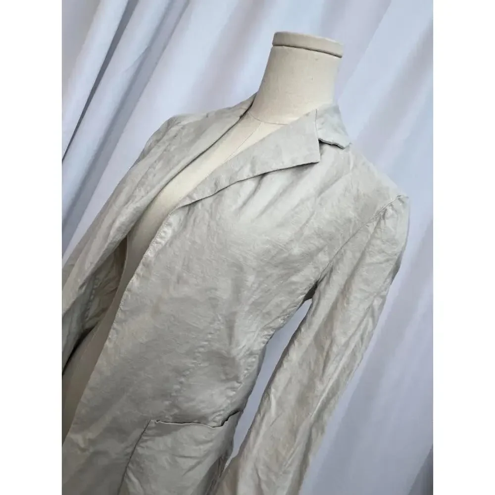 Frank & Eileen Dublin‎ Tailored Blazer Italian Performance Linen Cement XS